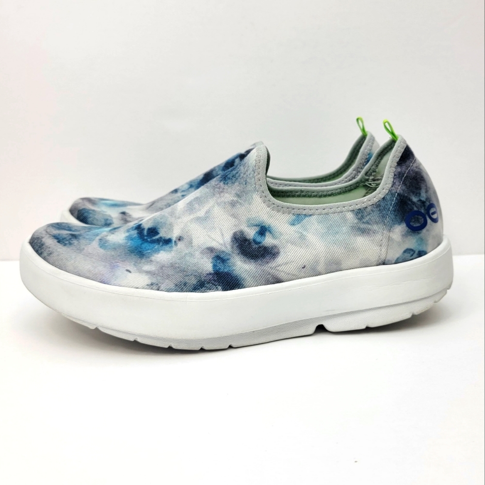 OOFOS Women's Cloudy Blue Slip-On Sneakers